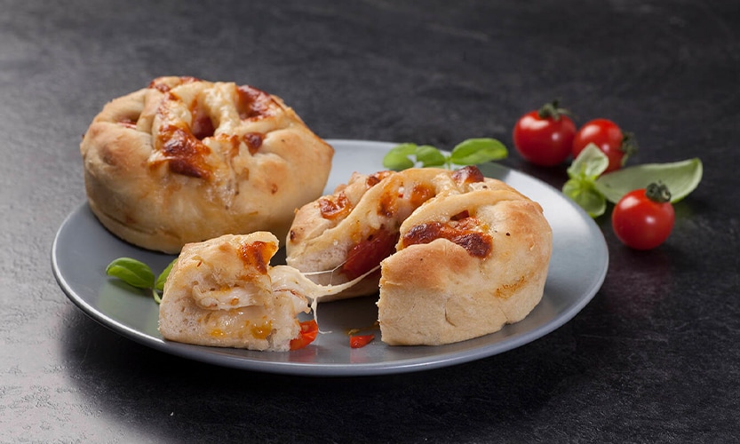 Bread Baskets with Cherry Tomatoes