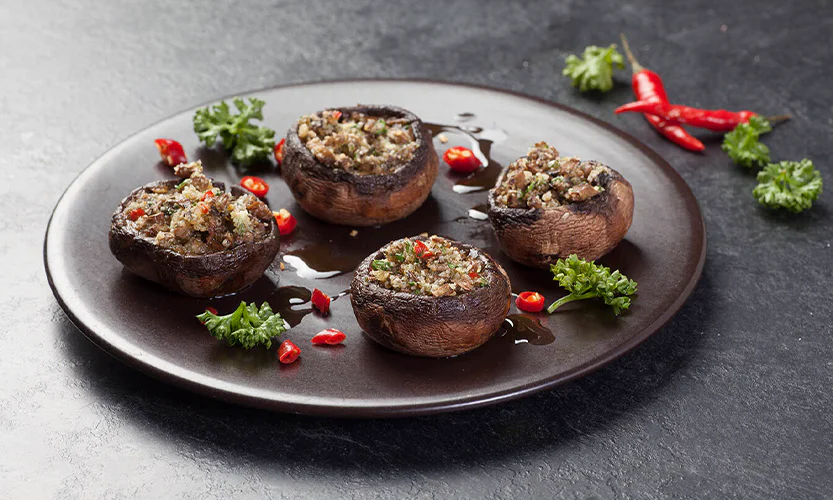 المشروم المحشي المشروم المحشي